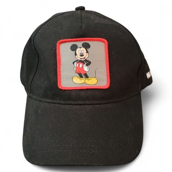 Disney Accessories - NWT DISNEY Patch Black Mickey Mouse Baseball Cap